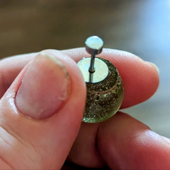 Dandelion Make a wish earrings - Picture 4 of 5